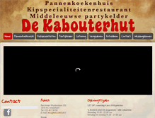 Tablet Screenshot of kabouterhut.nl